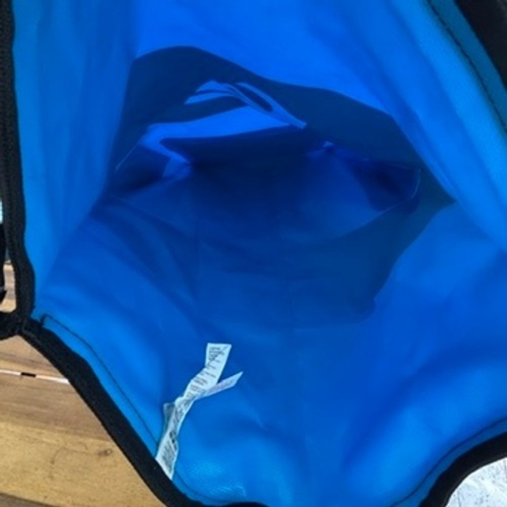 Quiksilver Sea Stash Waterproof Roll Top Backpack Blue Black - Picture 6 of 7